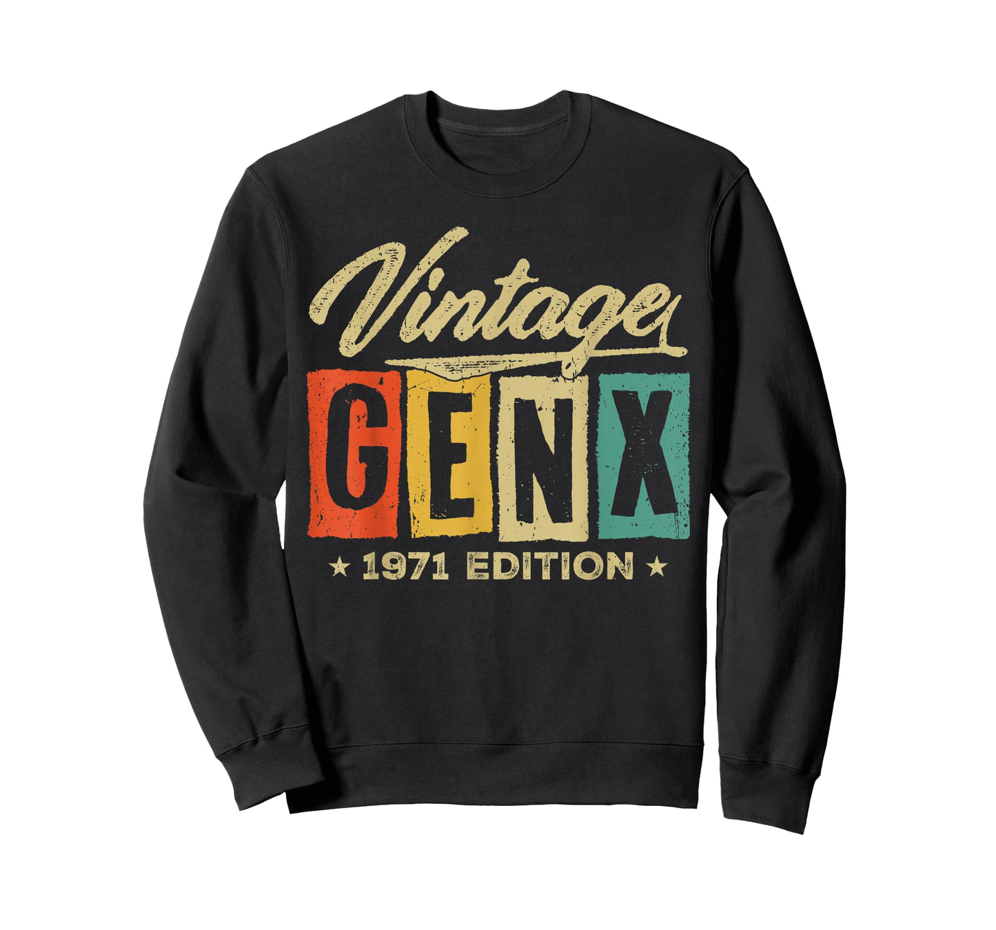 Retro Vintage Gen X 1971 Edition 55 Years Old 55th Birthday T-Shirt