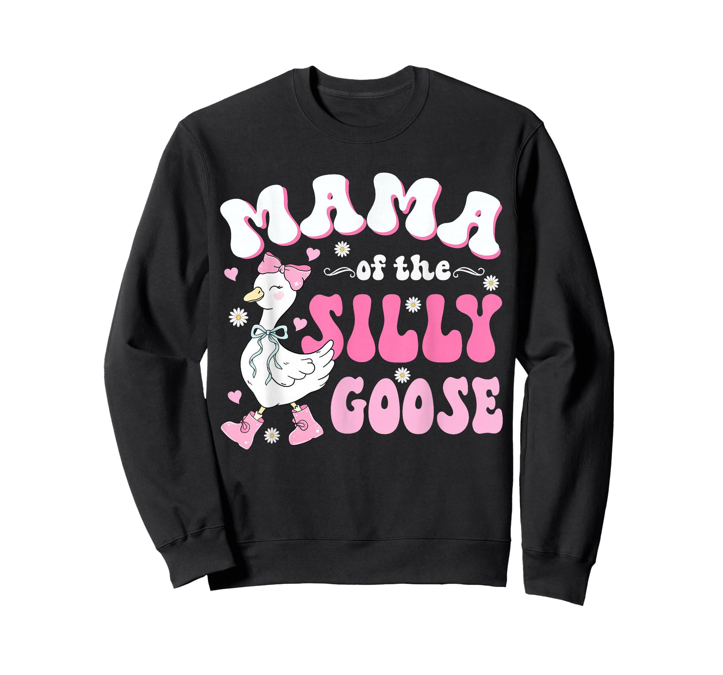 Mama of The Silly Goose First Birthday Party Family Matching T-Shirt