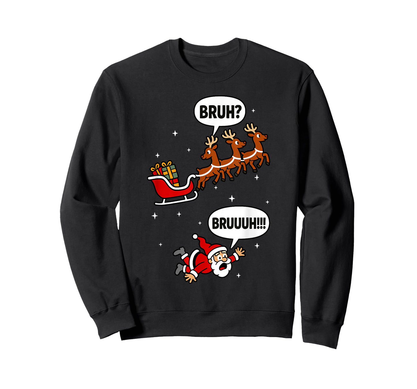 Santa Bruh Men Women Kids Funny Christmas T-Shirt