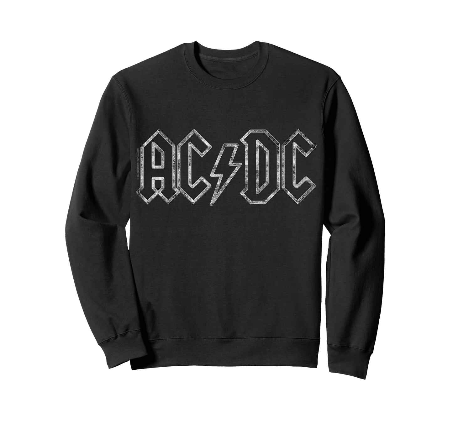 Official AC/DC Jagged Logo Black Classic Rock Band Music T-Shirt