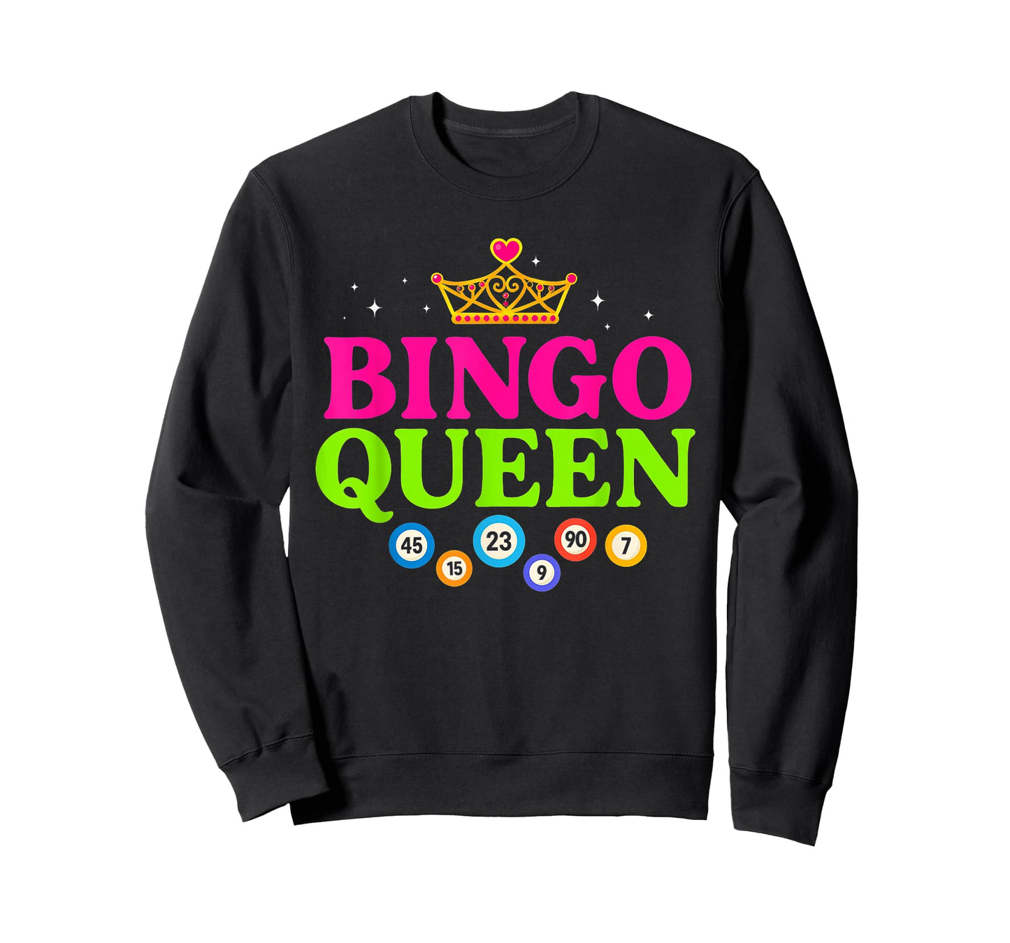 Bingo Queen Bingo Player Game Funny Cute Women Girls T-Shirt