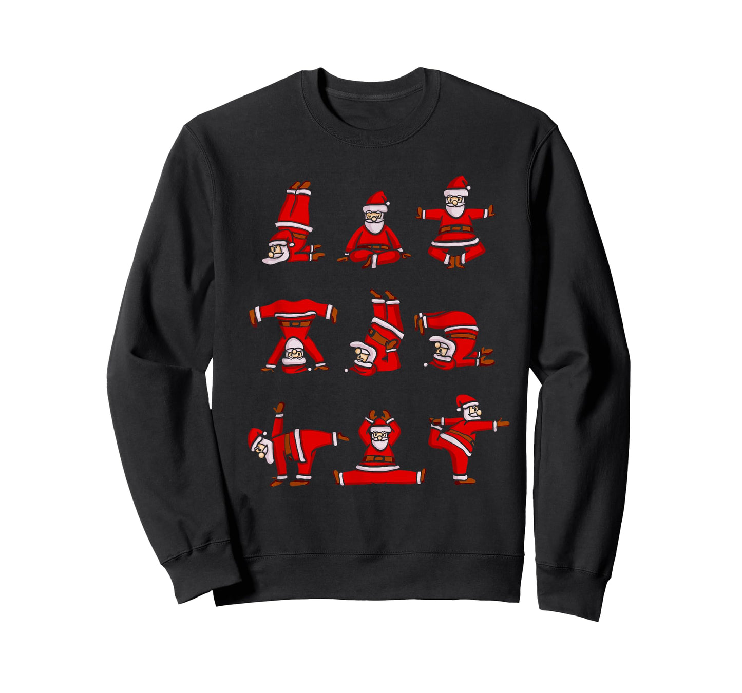 Yoga Santa Women Men Kids Funny Christmas T-Shirt