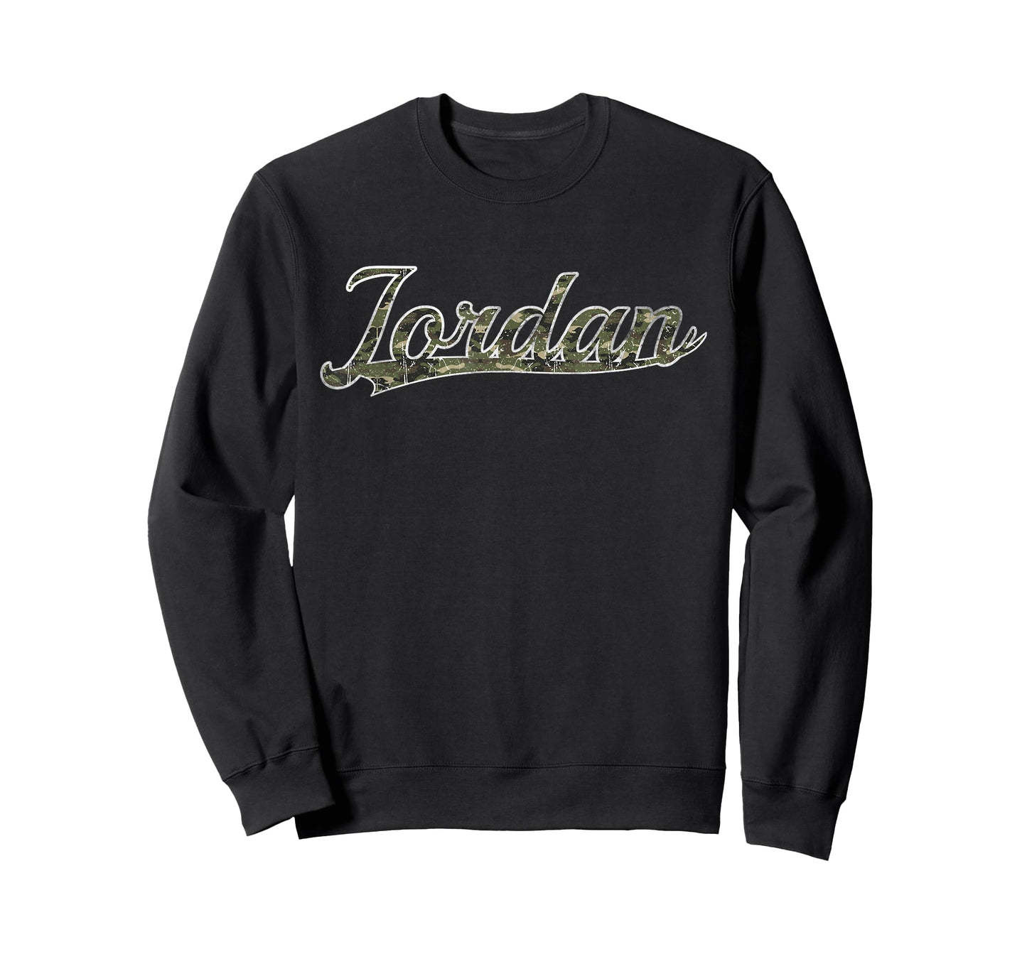 Jordan First Name Camouflage Vintage Inspired T-Shirt