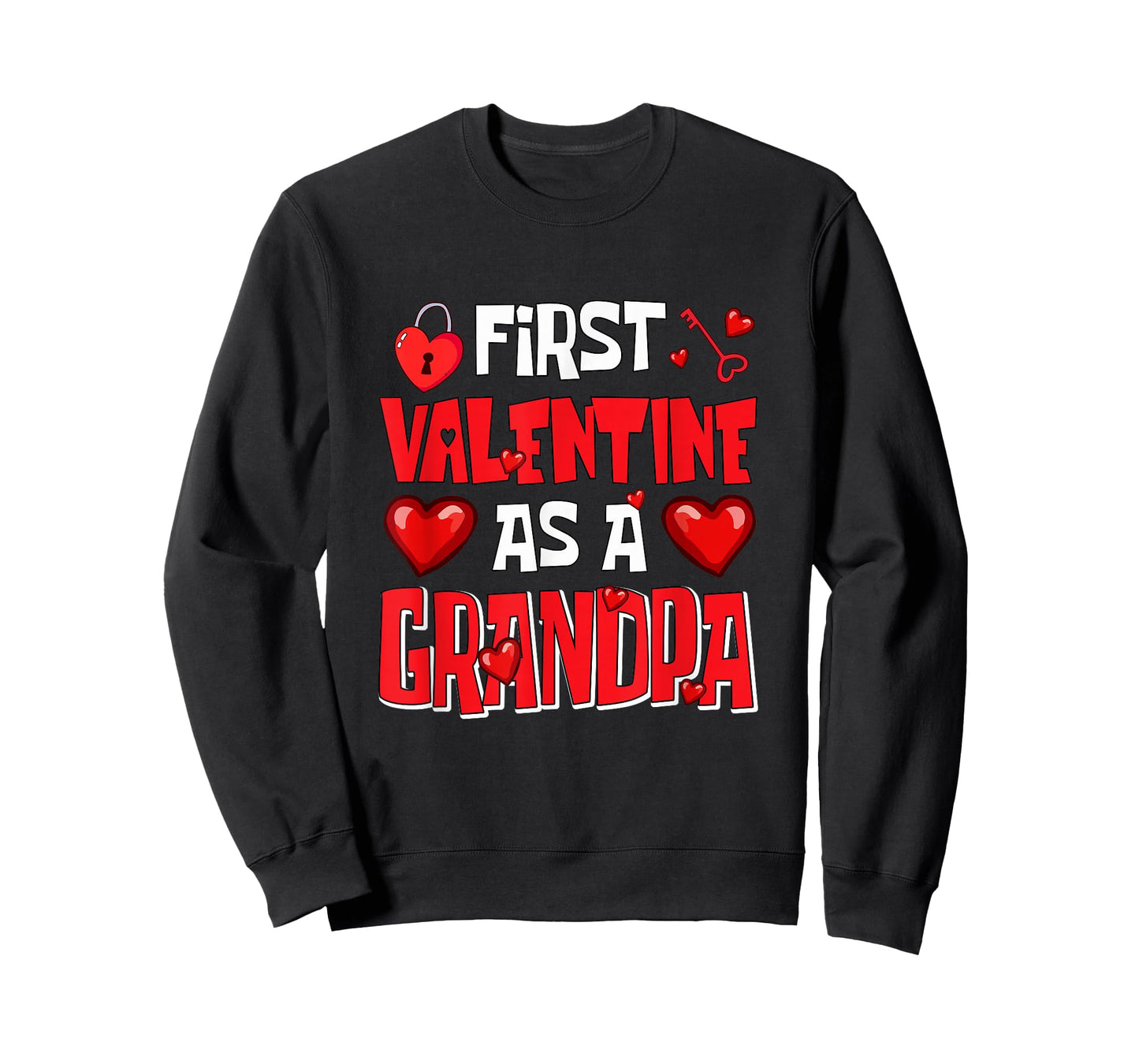 First Valentine As A Grandpa Family Proud Expecting New Baby T-Shirt