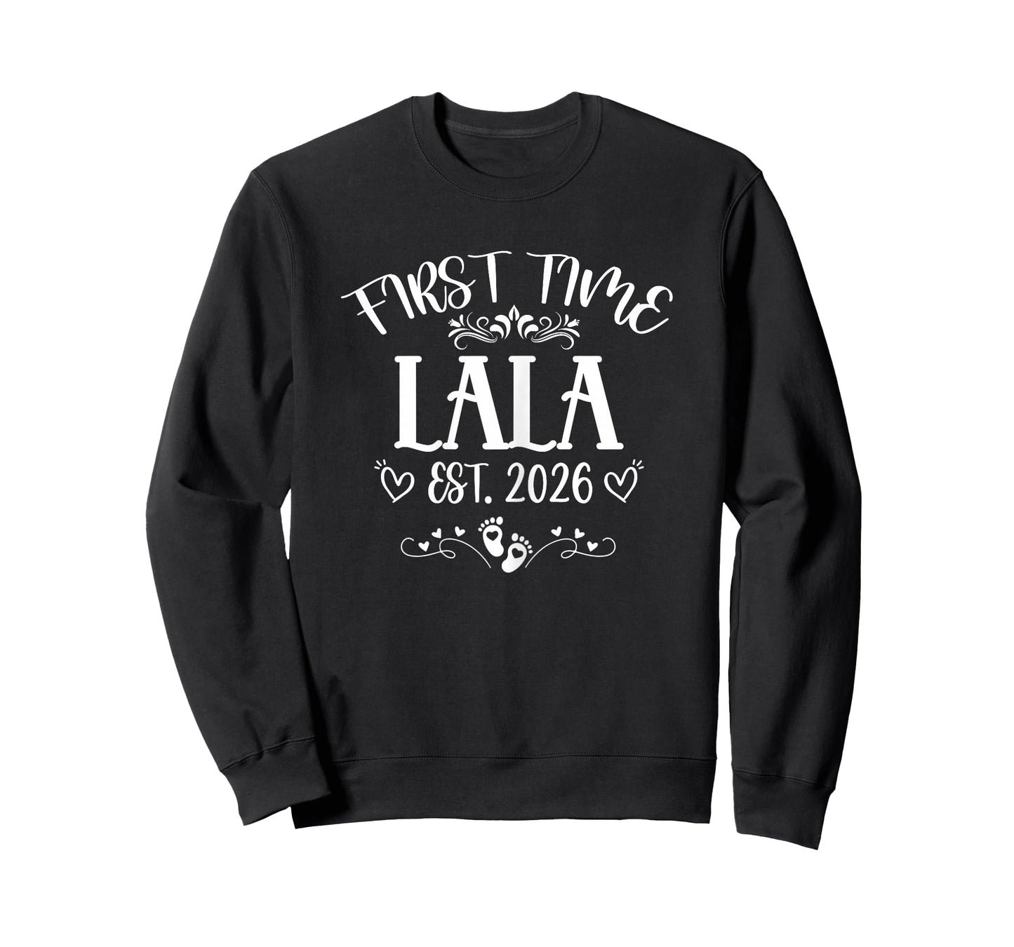 Womens First time Lala Est 2026 Soon to Be Mom Mother's Day T-Shirt
