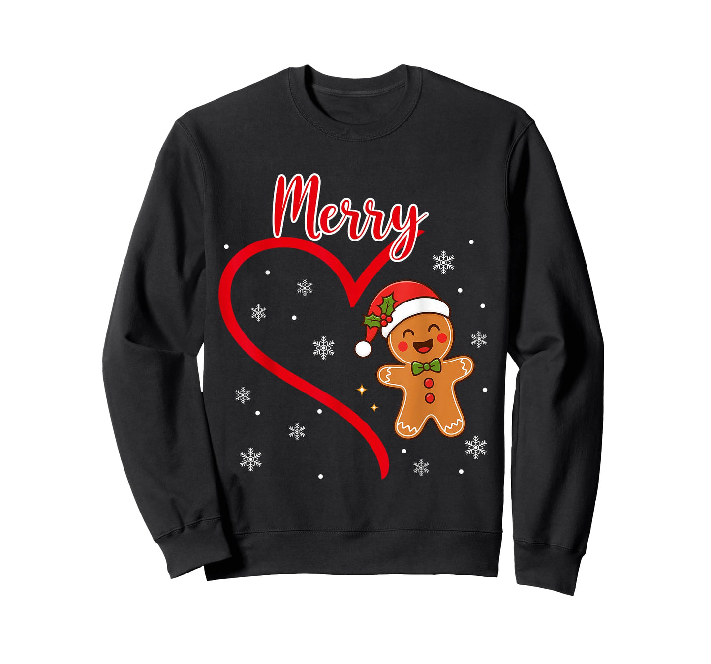 Merry Christmas Gingerbread Couple Christmas Pajama Matching T-Shirt