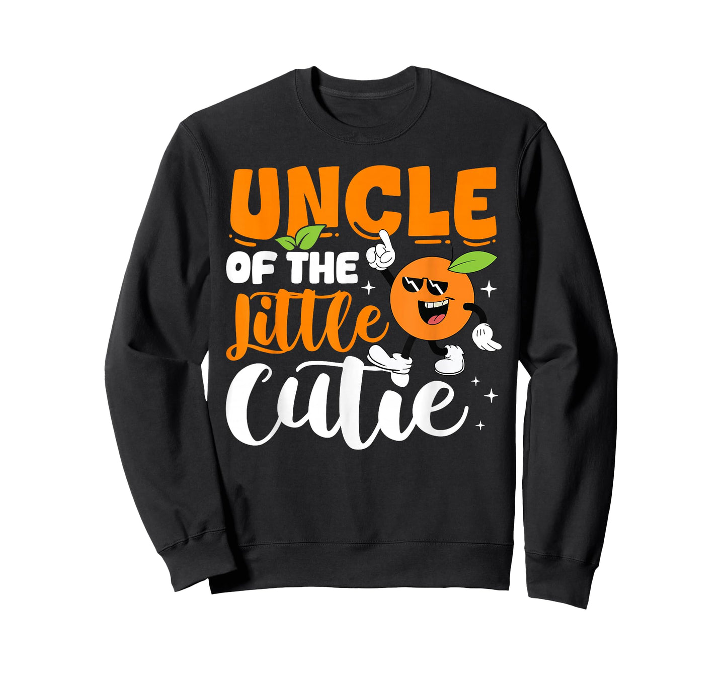 Uncle of Little Cutie Baby Shower Orange 1st Birthday T-Shirt