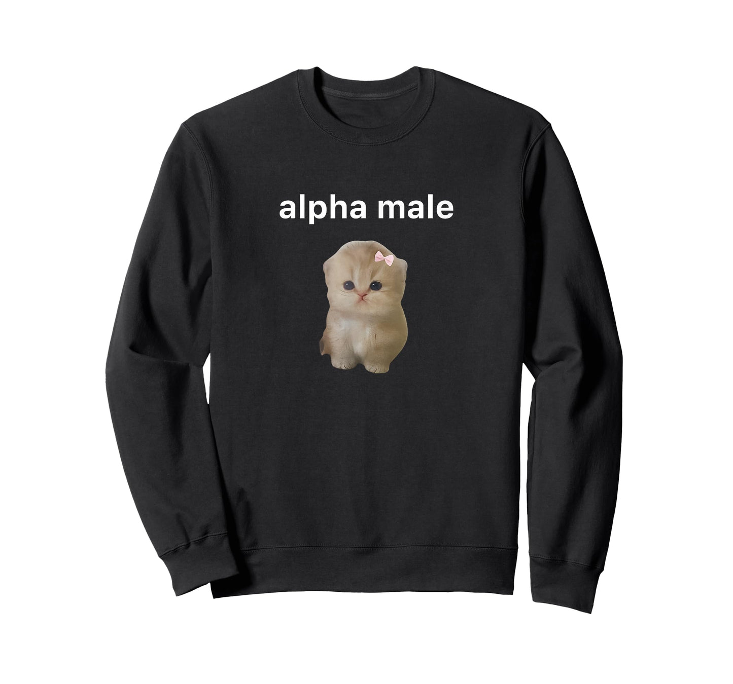 Alpha Male Kitten Ironic Cat Funny T-Shirt
