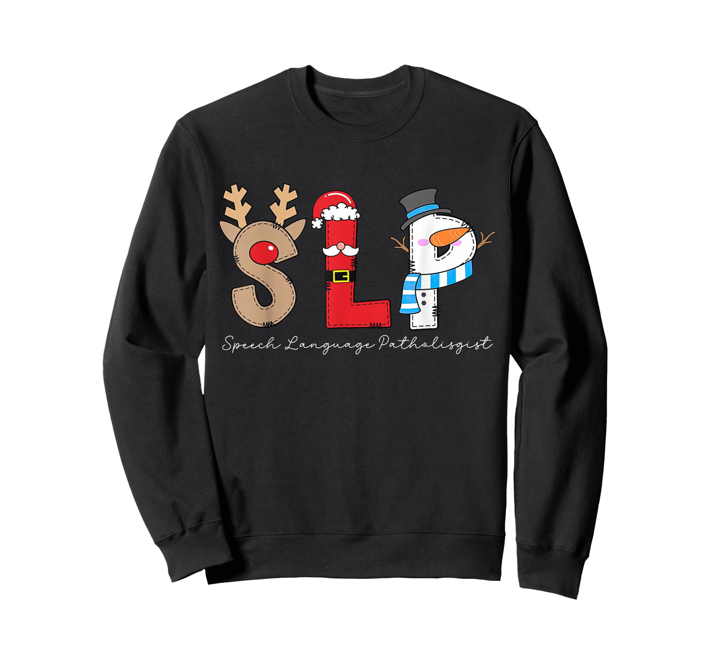 Christmas Speech Therapy SLP Language Pathologist Therapist T-Shirt