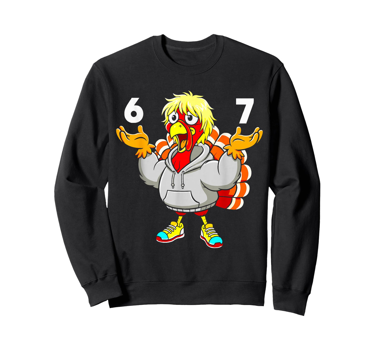 Funny 67 Thanksgiving Meme Turkey Six Seven Costume Boy Girl T-Shirt