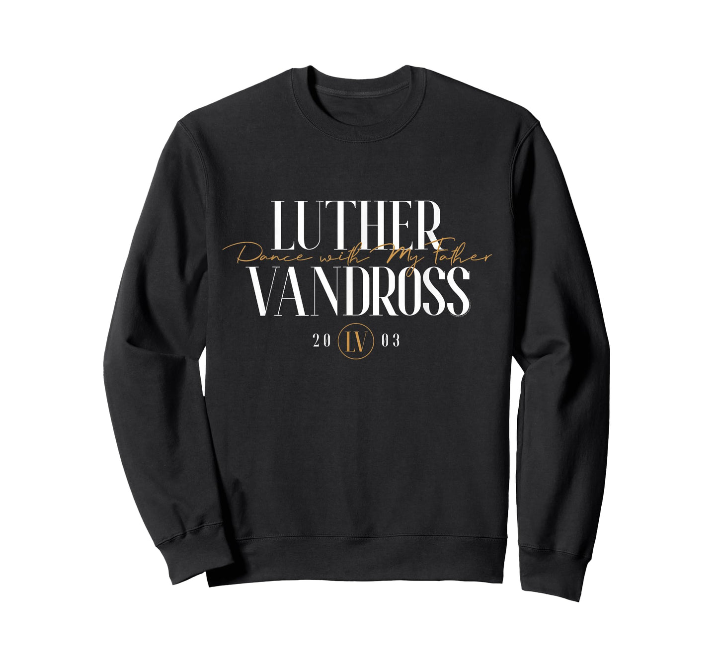 Official Luther Vandross Dance with My Father Script T-Shirt