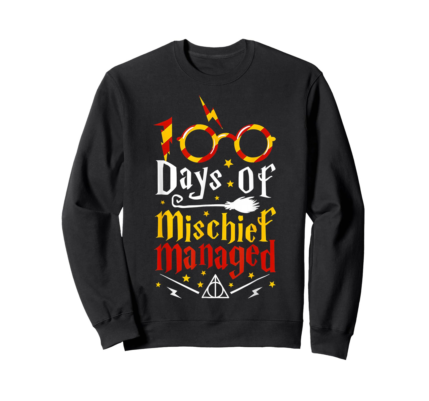100 Days of Mischief Managed Shirt 100th Day of School Kids T-Shirt