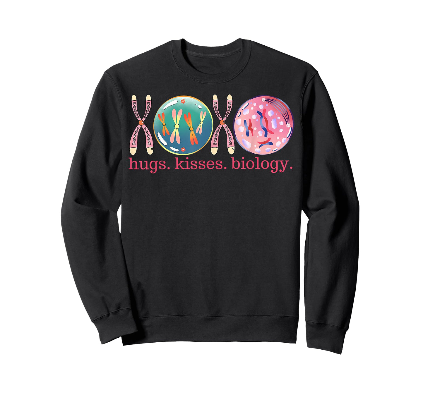 Hugs Kisses Biology Valentines Day Bacteria Microbiology T-Shirt