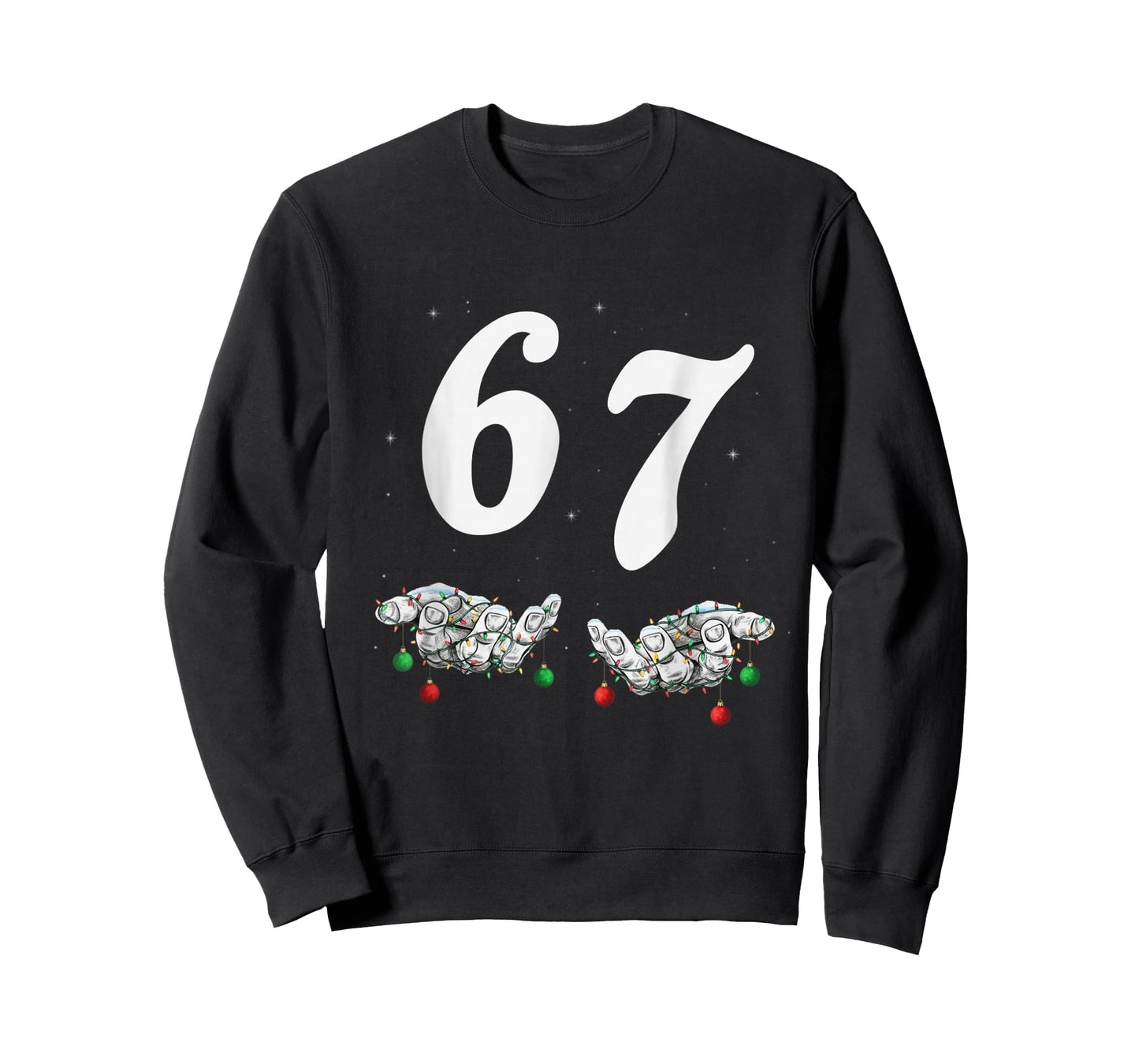 Funny Six Seven 67 Meme 67 Christmas Holiday Women Kids Xmas T-Shirt