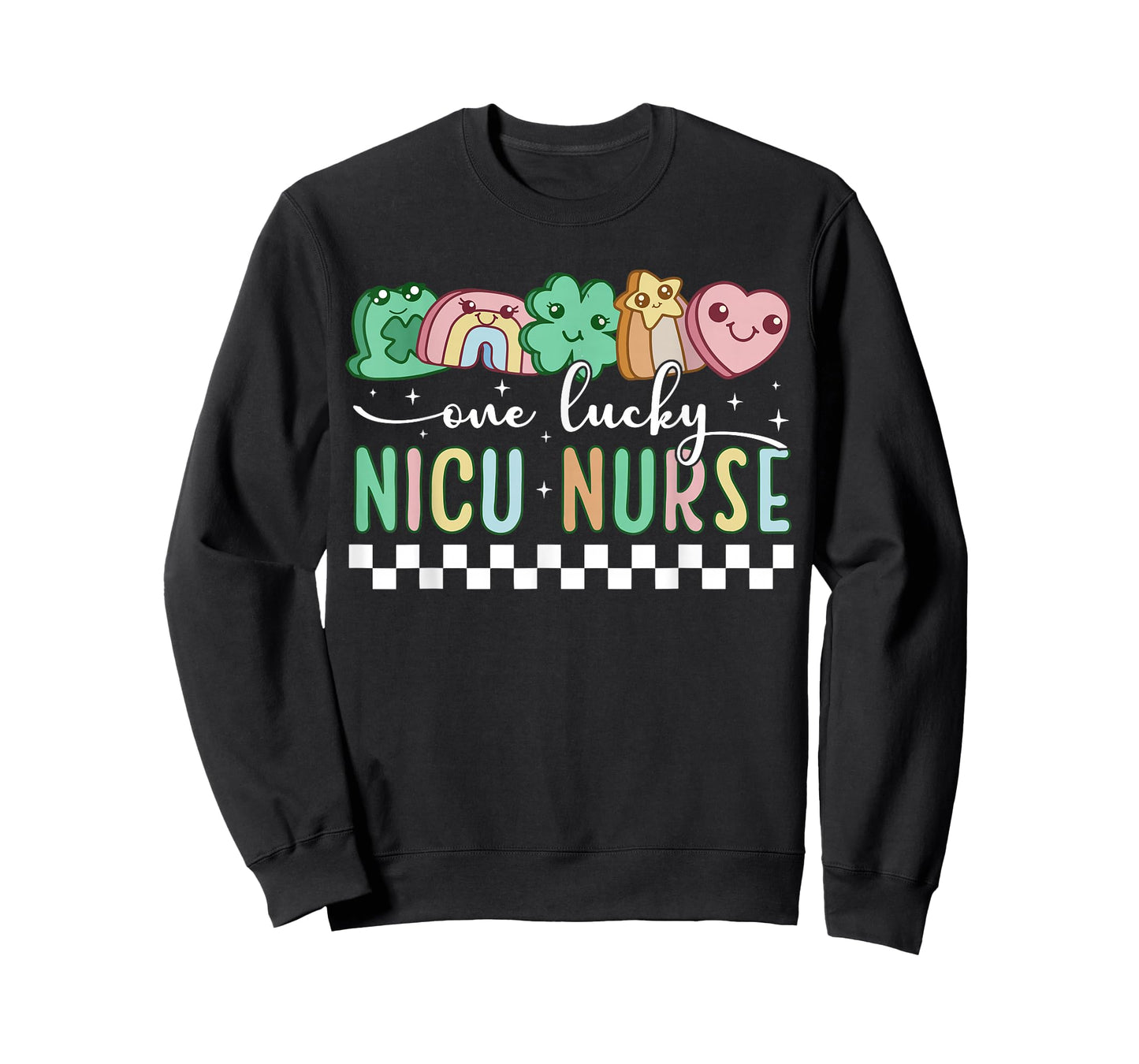 One Lucky NICU Nurse St Patricks Cutest Charms Neonatal Care T-Shirt