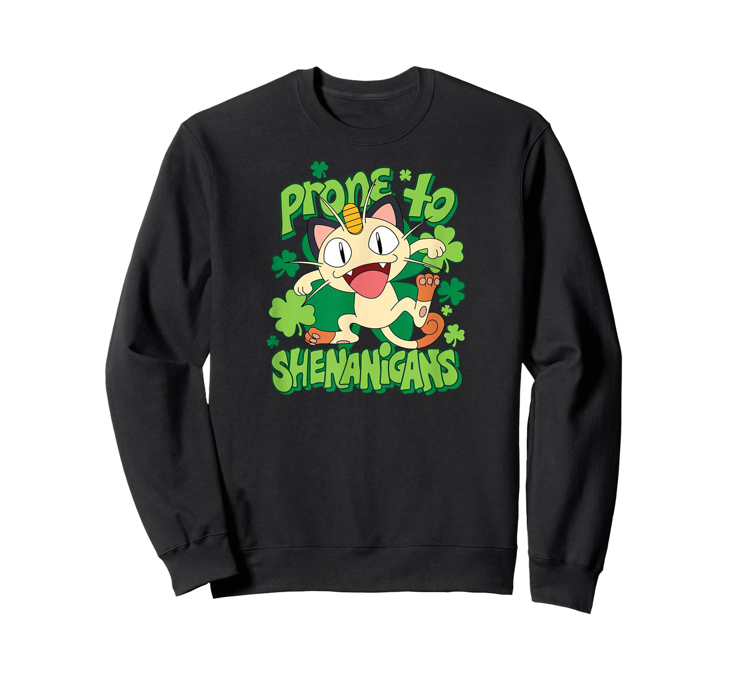 Pokémon - Meowth - Prone to Shenanigans - St Patrick's Day T-Shirt