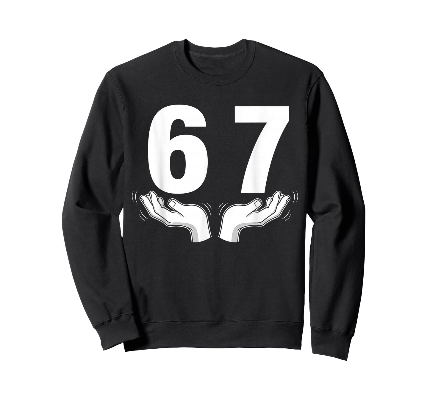 Six Seven 67 6 7 Kids 67 Teen Boys 6-7 Meme Hands Funny T-Shirt