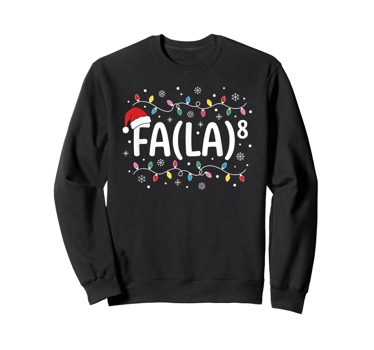 FA La 8 Funny Christmas Carol Santa Math Teacher Student T T-Shirt