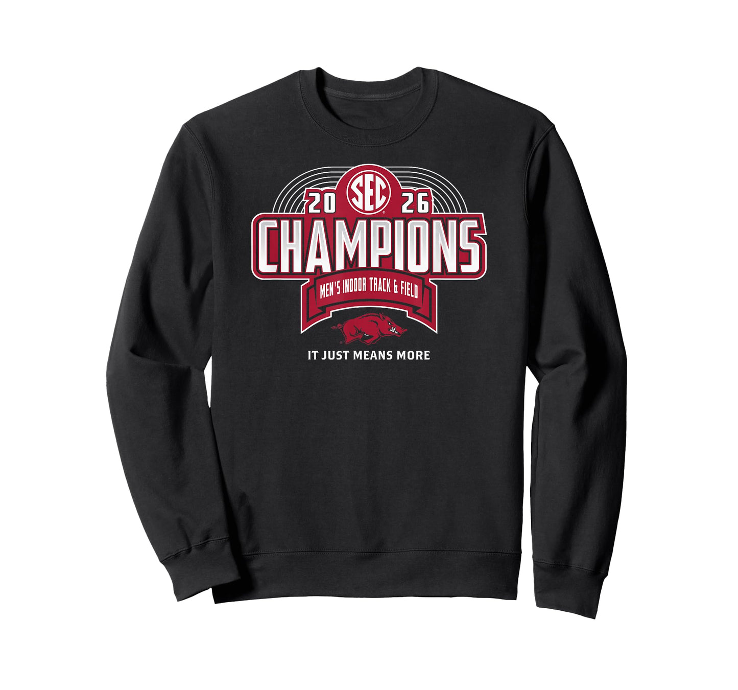 Arkansas Razorbacks Men's Track & Field SEC Champs 2026 T-Shirt