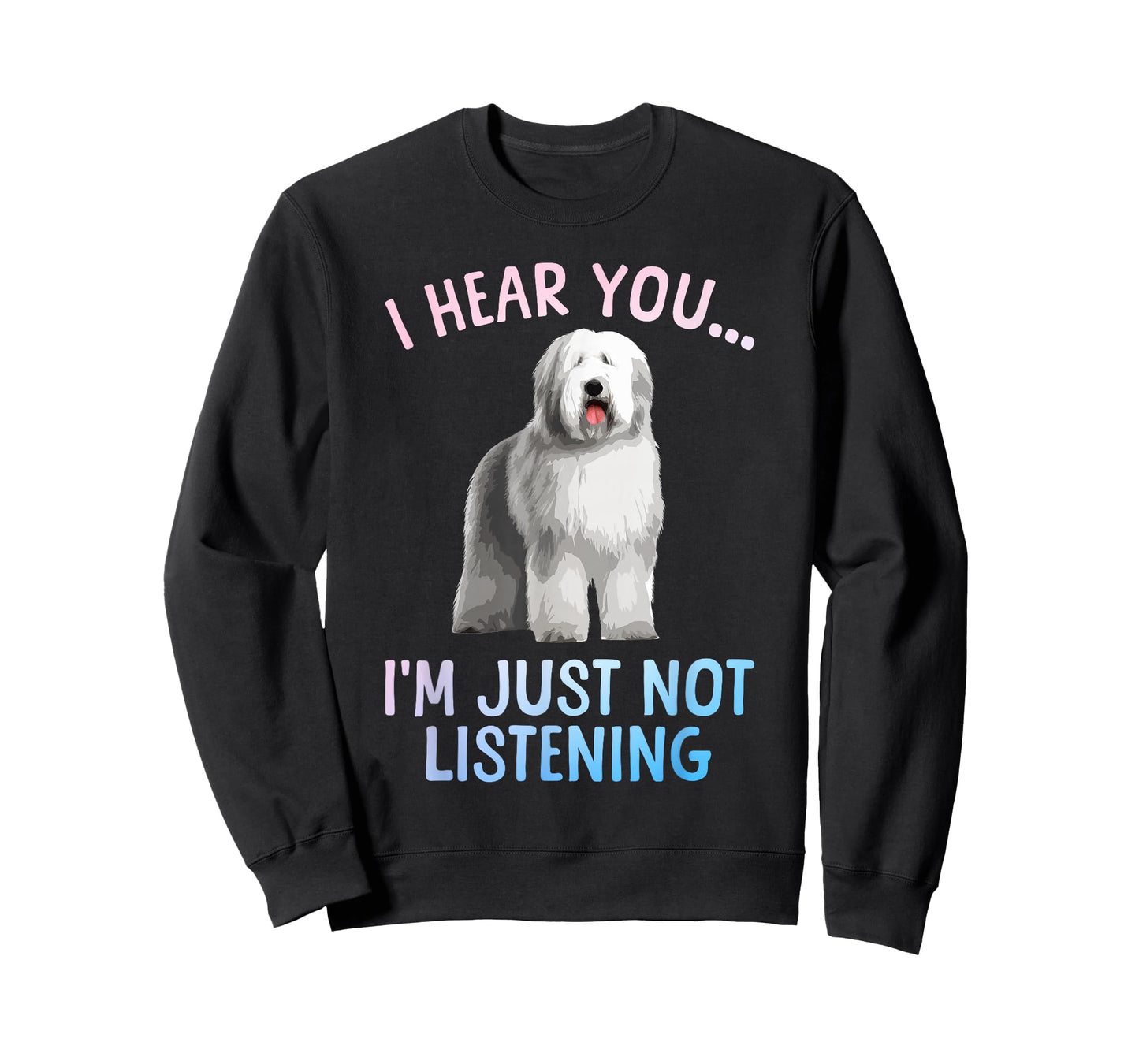 Funny Old English Sheepdog Art for Men Women Sheep Dog Lover T-Shirt