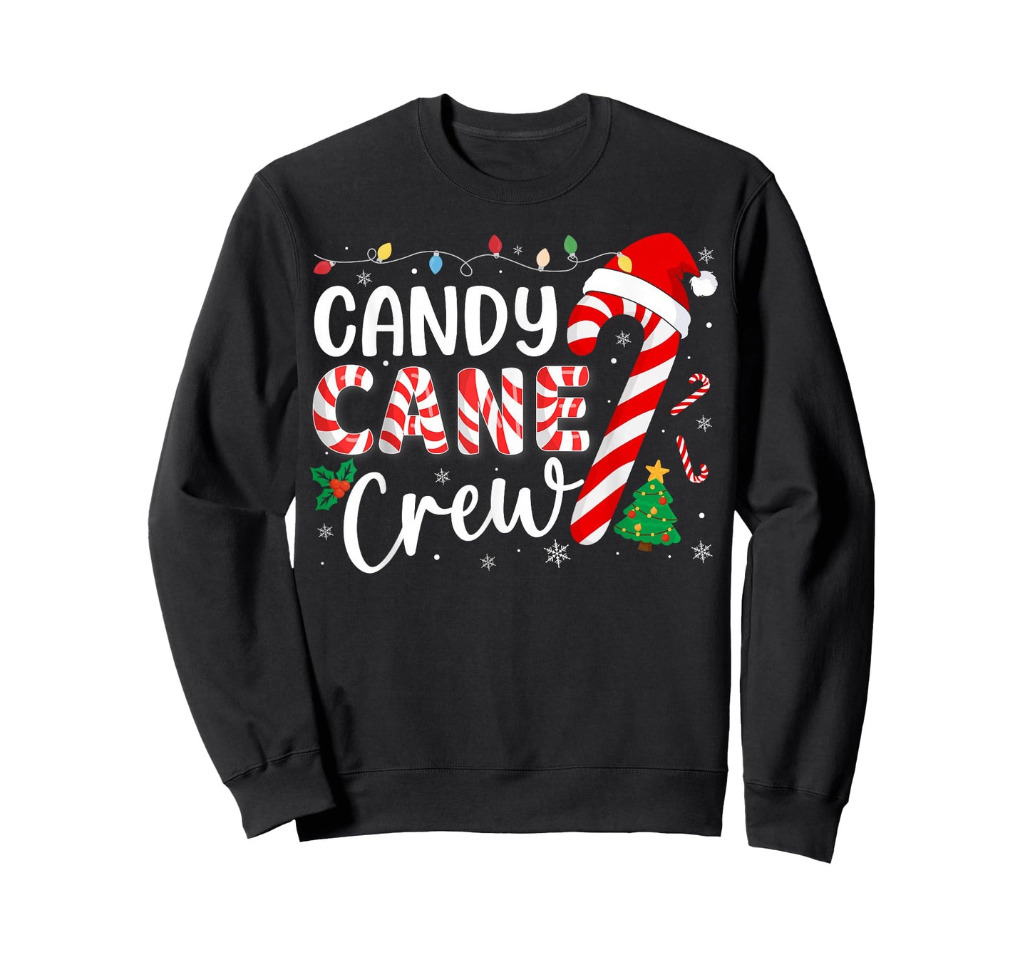 Candy Cane Crew Funny Christmas Pajamas Family Men Women Kid T-Shirt