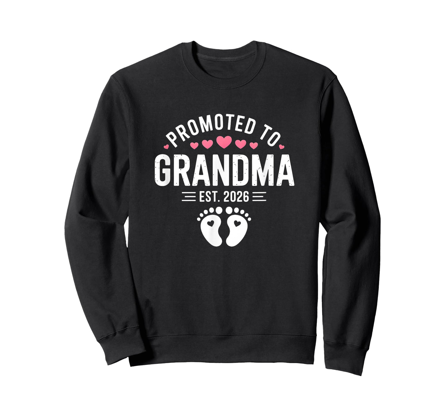 Promoted to Grandma est. 2026 Grandparents Baby Announcement T-Shirt