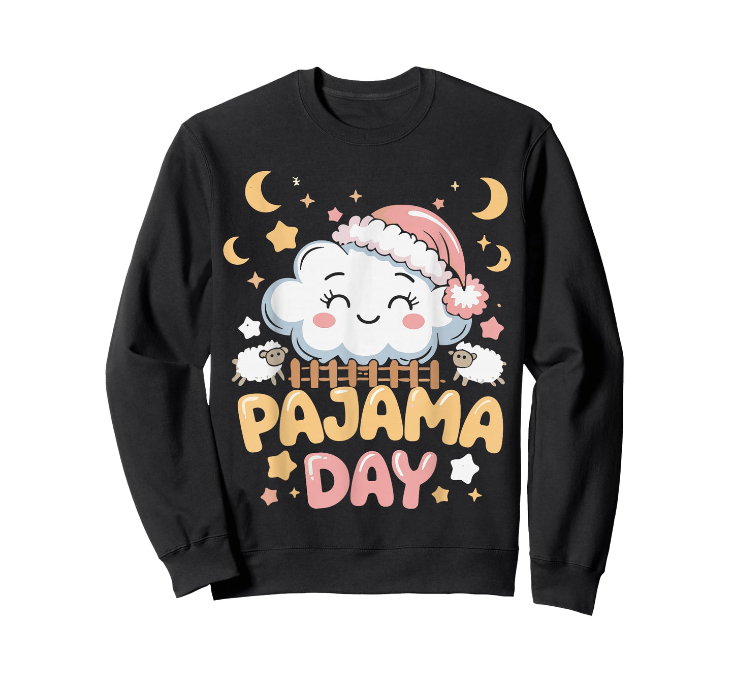 Teacher Pajama Day Shirt, Funny Cloud Sleepover School T-Shirt