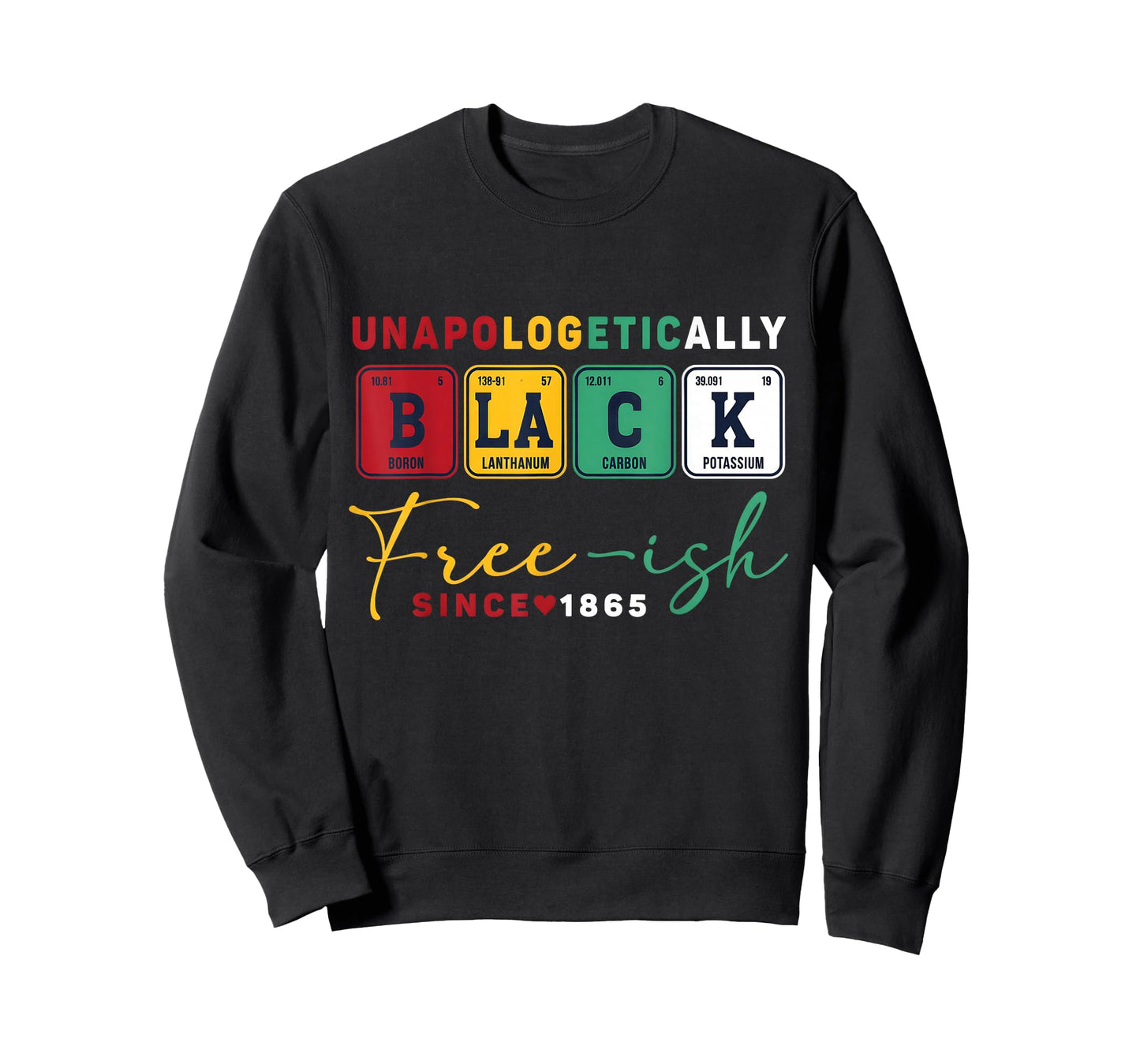 Black History Month Unapologetically Black Periodic Table T-Shirt