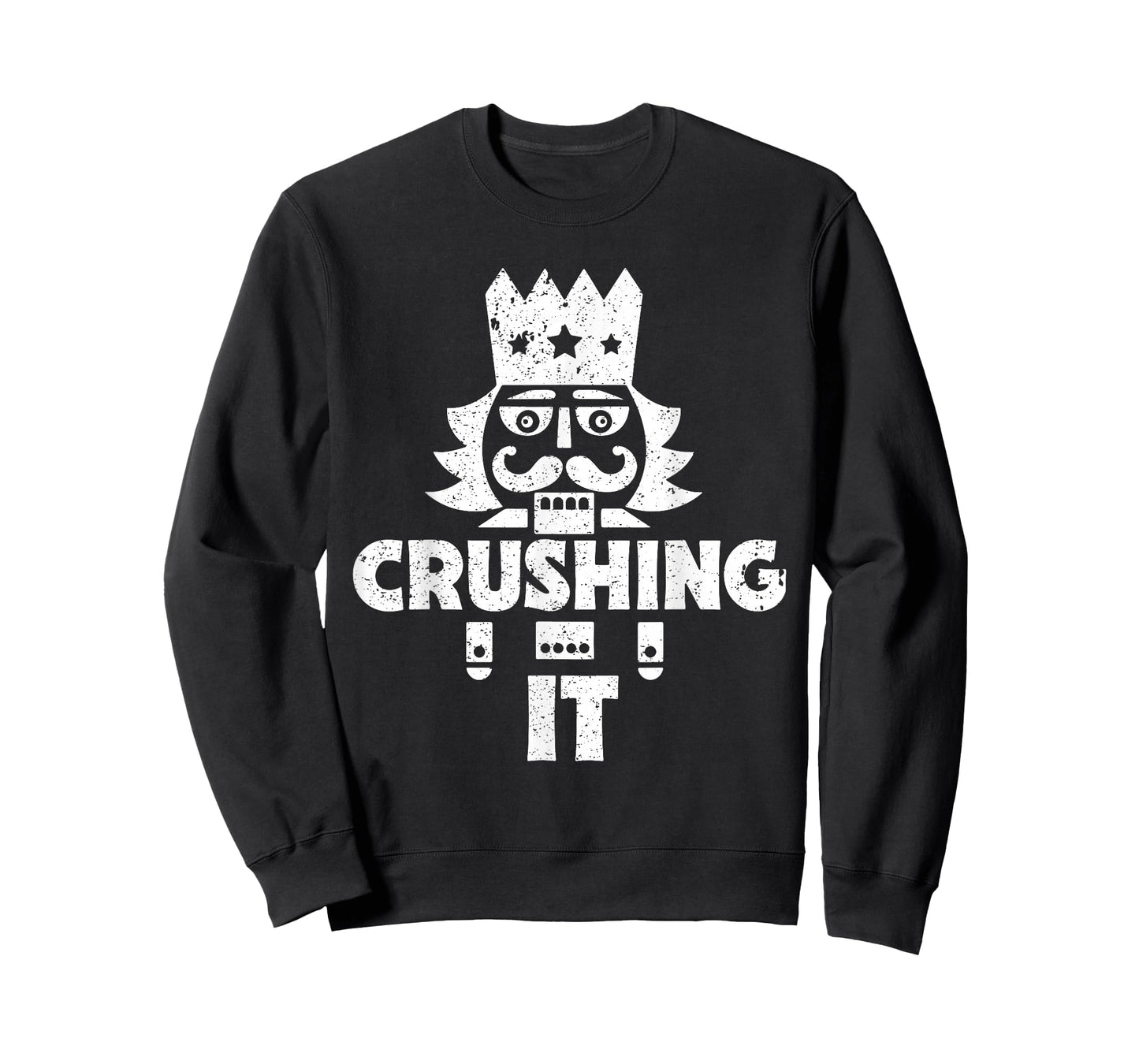 Crushing It Nutcracker Funny Retro Christmas Festive T-Shirt