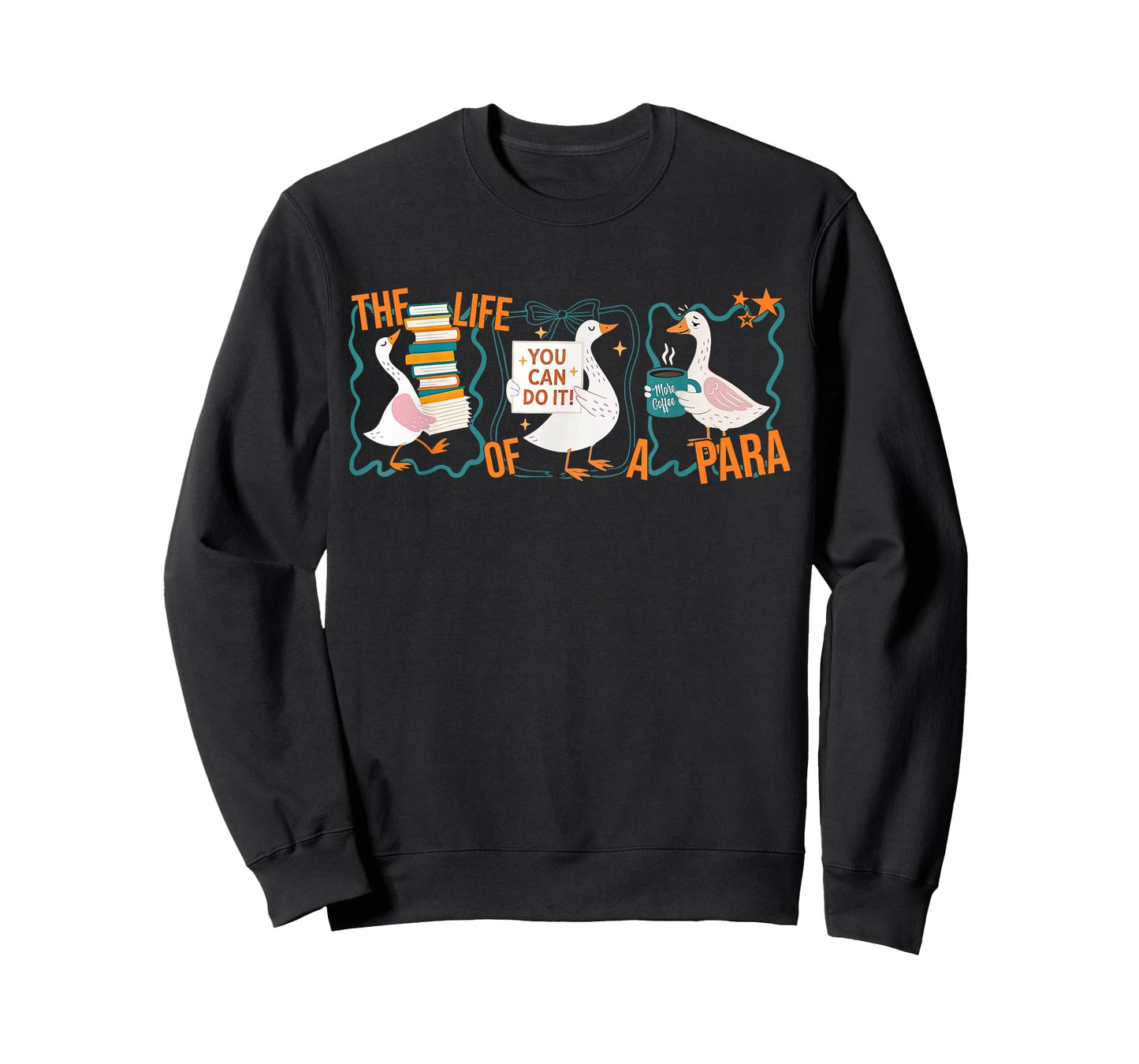 The Life of A para Professional Teachers Aide Silly Goose T-Shirt