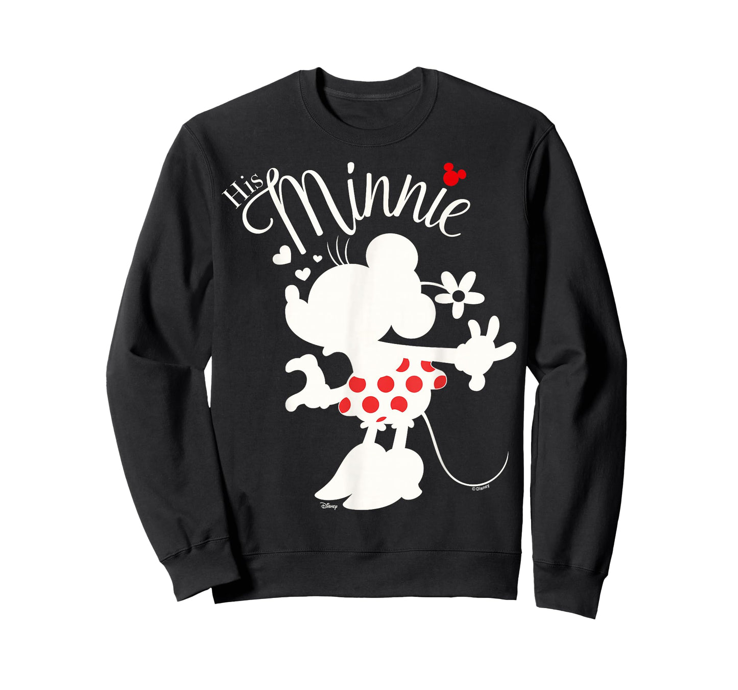 Disney Mickey and Friends His Minnie Silhouette Hearts T-Shirt