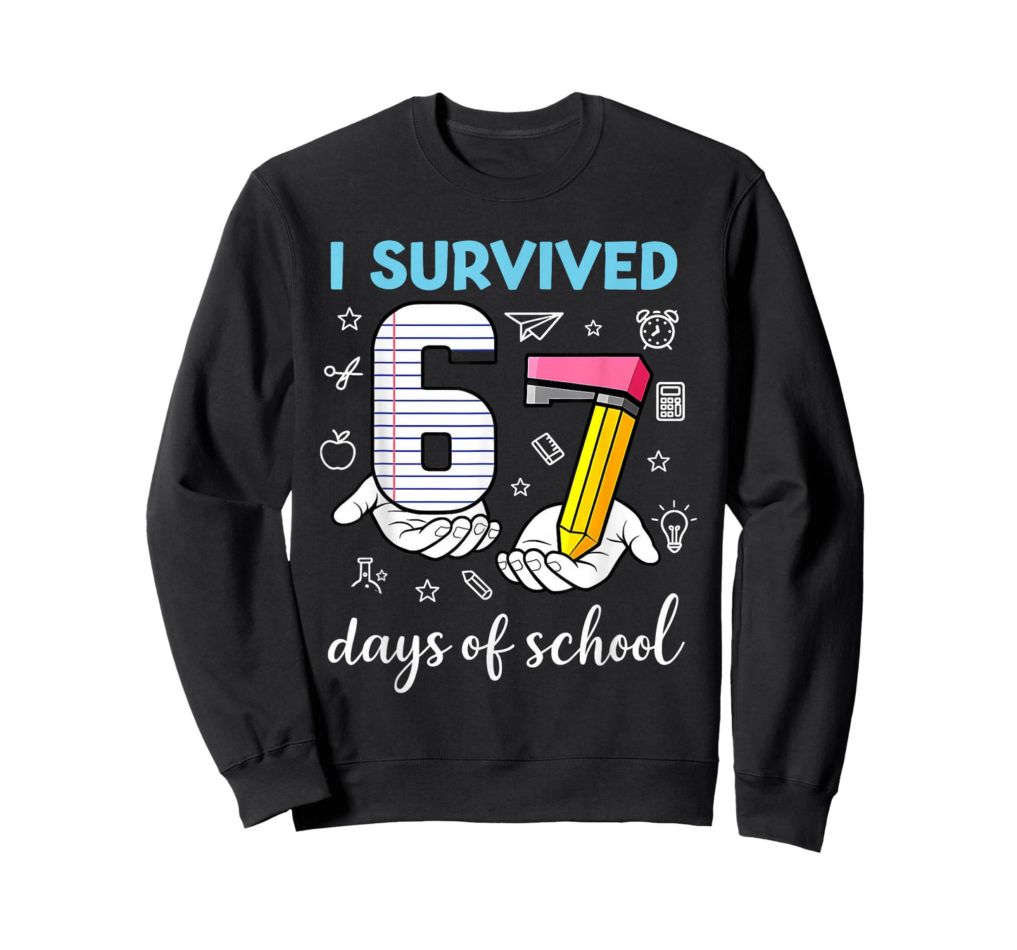 I Survived 67 Days of School Funny Meme Teacher Student T-Shirt