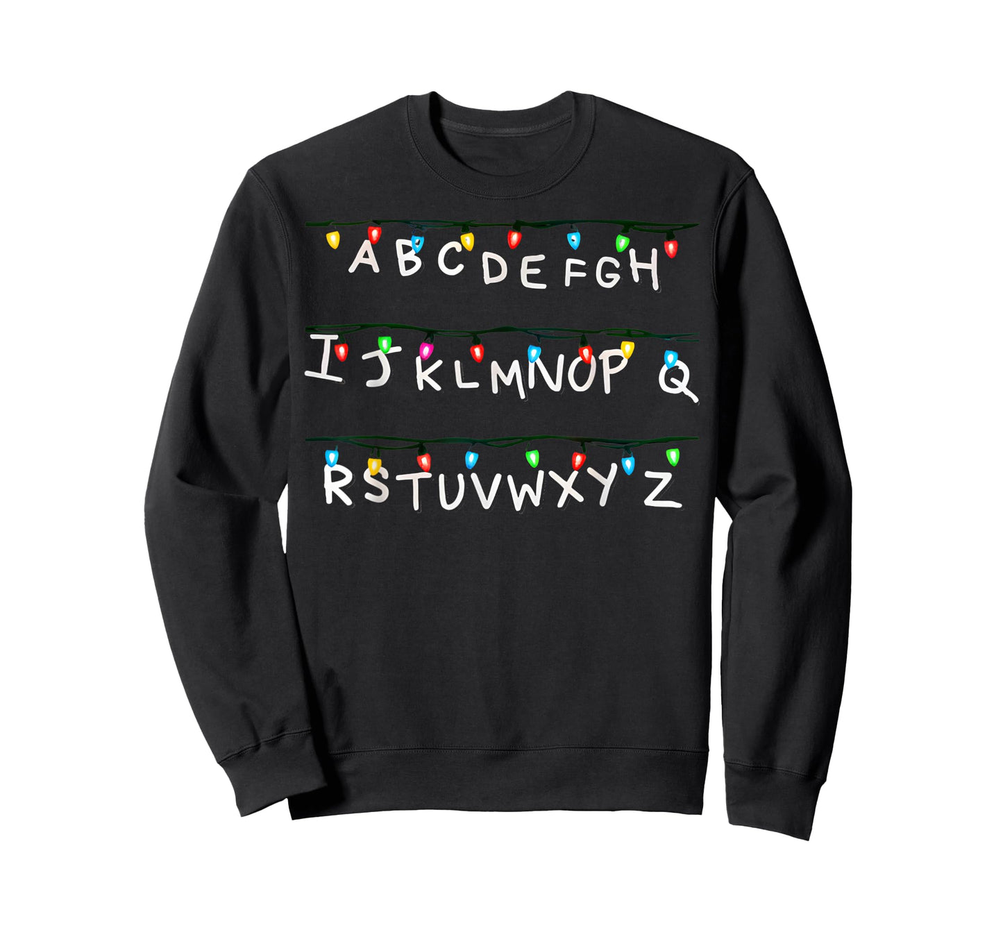 Stranger Wall Alphabet Lights Funny Spooky Back to School T-Shirt