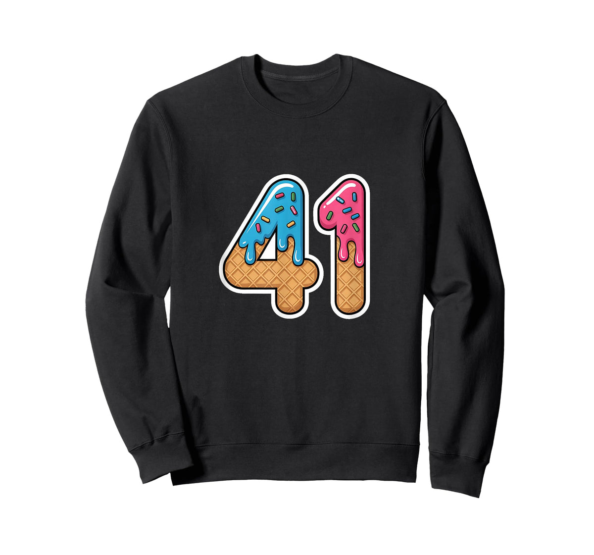Funny 41 4 1 Drippy Ice Cream Sprinkles 41 T-Shirt