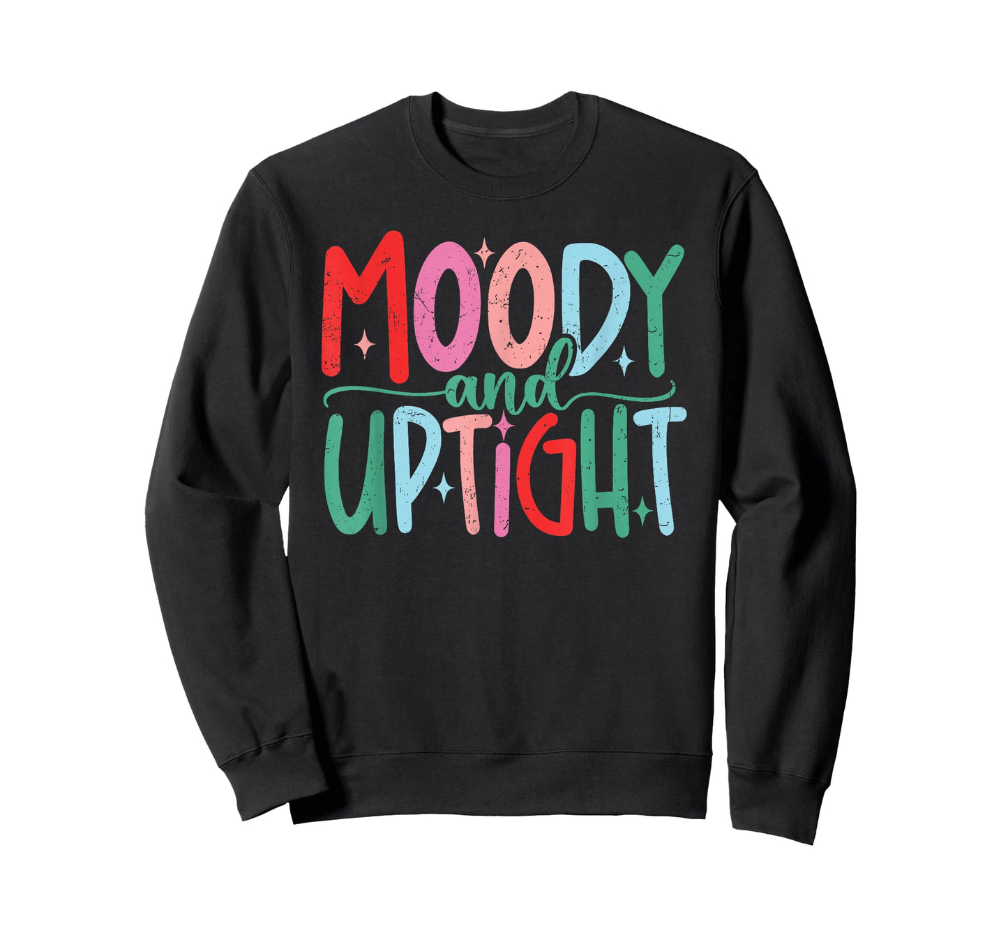 Merry & Bright Moody & Uptight Matching Couples Christmas T-Shirt