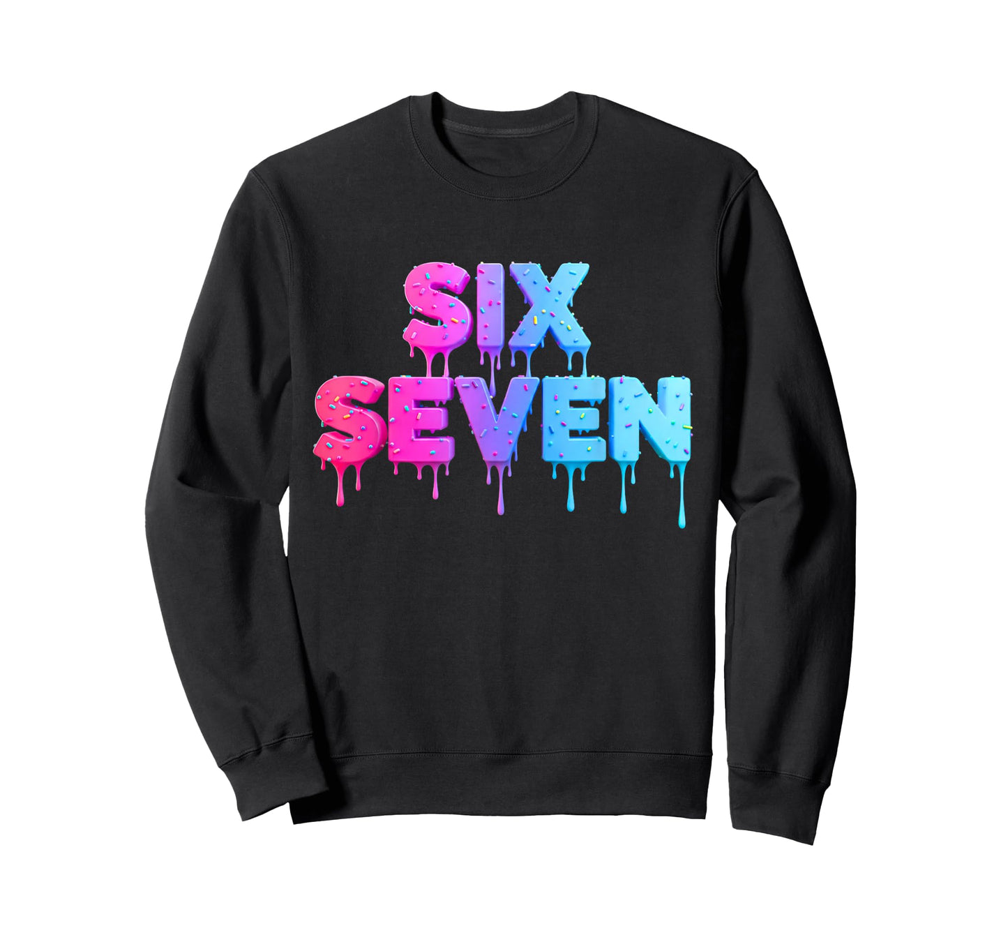 Six Seven Ice Cream Drip Gen Alpha Slang 6 7 Trending Meme T-Shirt