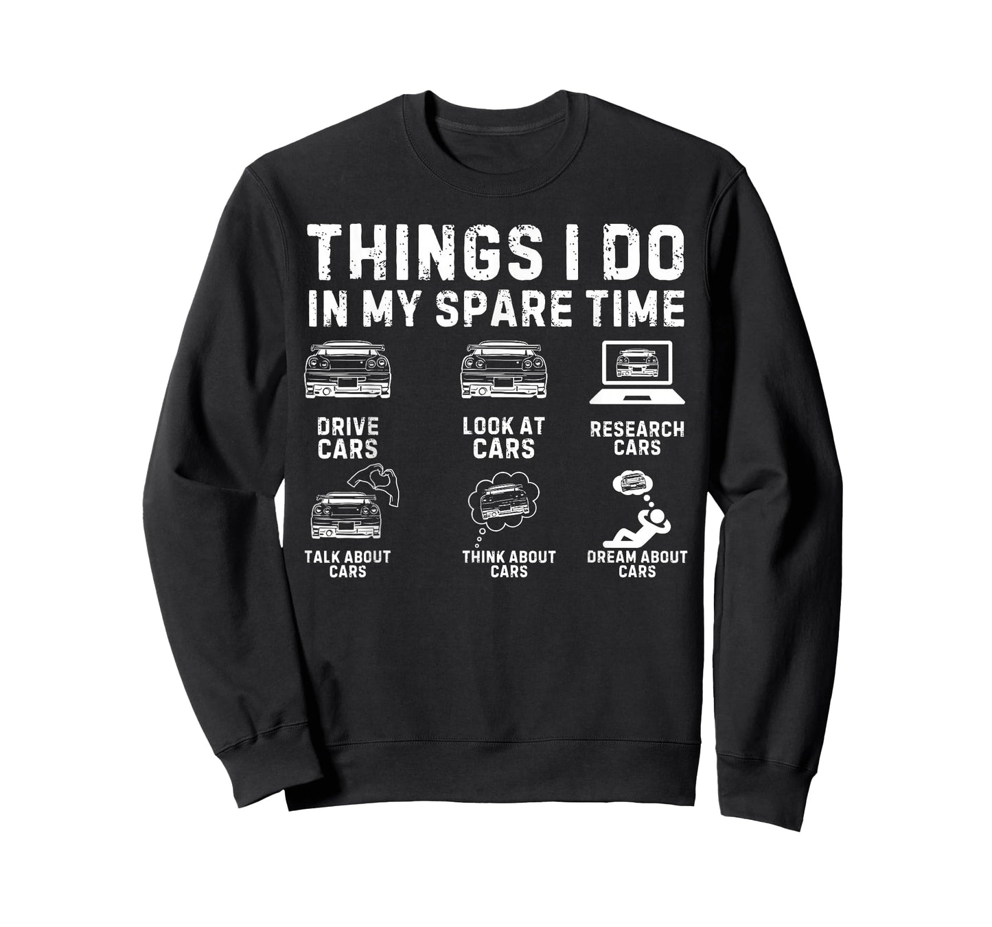 Things I Do in My Spare Time Car Guy Car Enthusiast T-Shirt