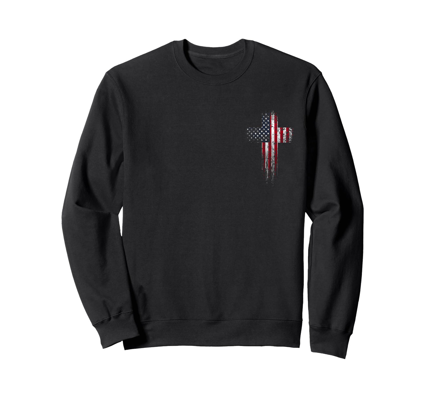 American USA Flag Christian Cross T-Shirt