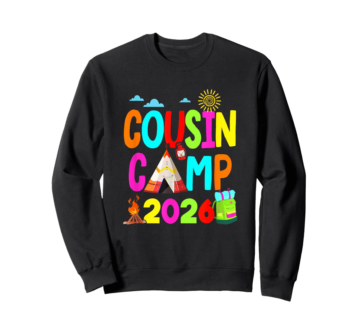 Cousin Camp 2026 Family Camping Summer Vacation Cousin Crew T-Shirt