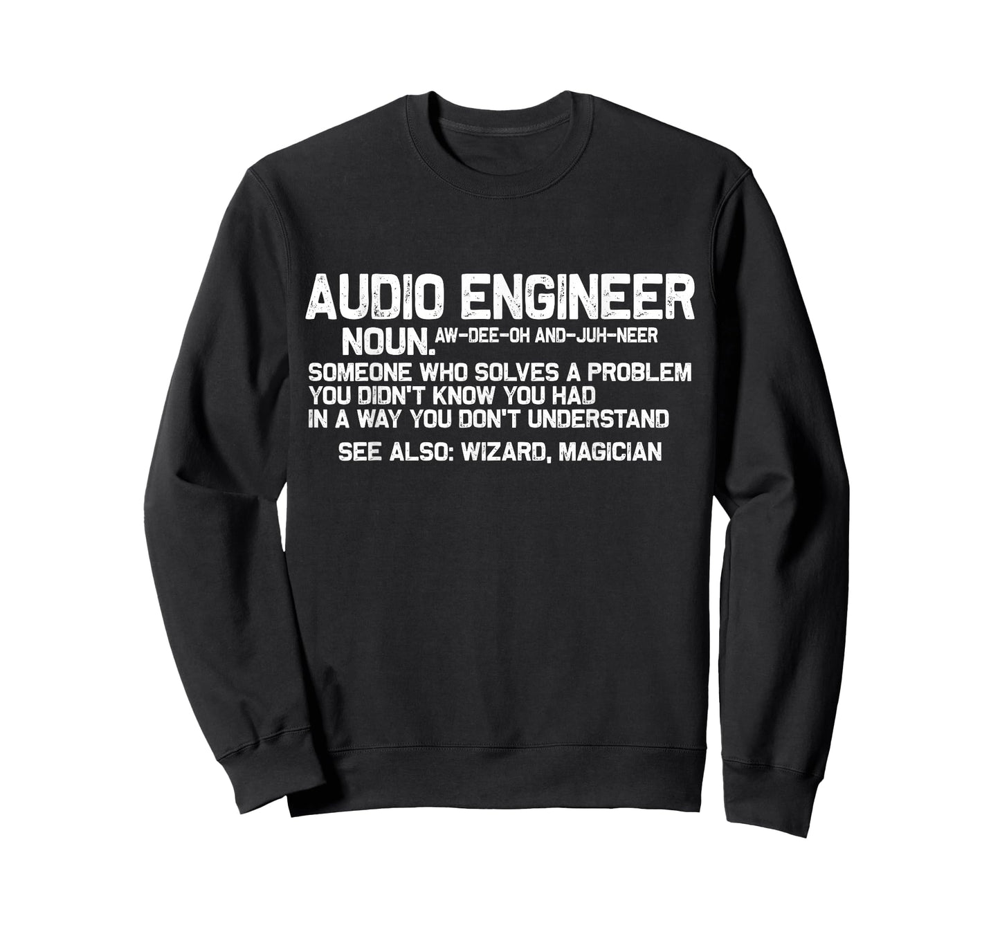 Audio Engineer Diffenition Recording Studio Volume Programme T-Shirt