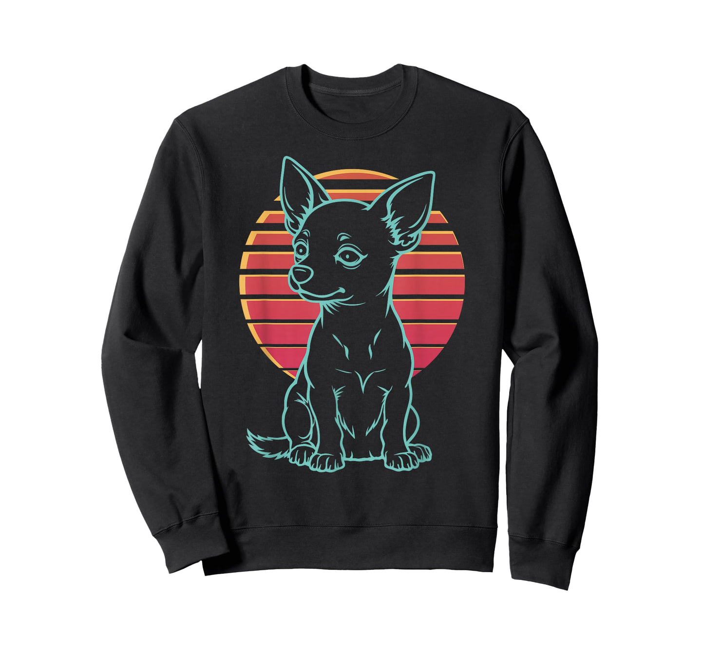 Chihuahua Lover Dog Owner Retro Synthwave 80s T-Shirt