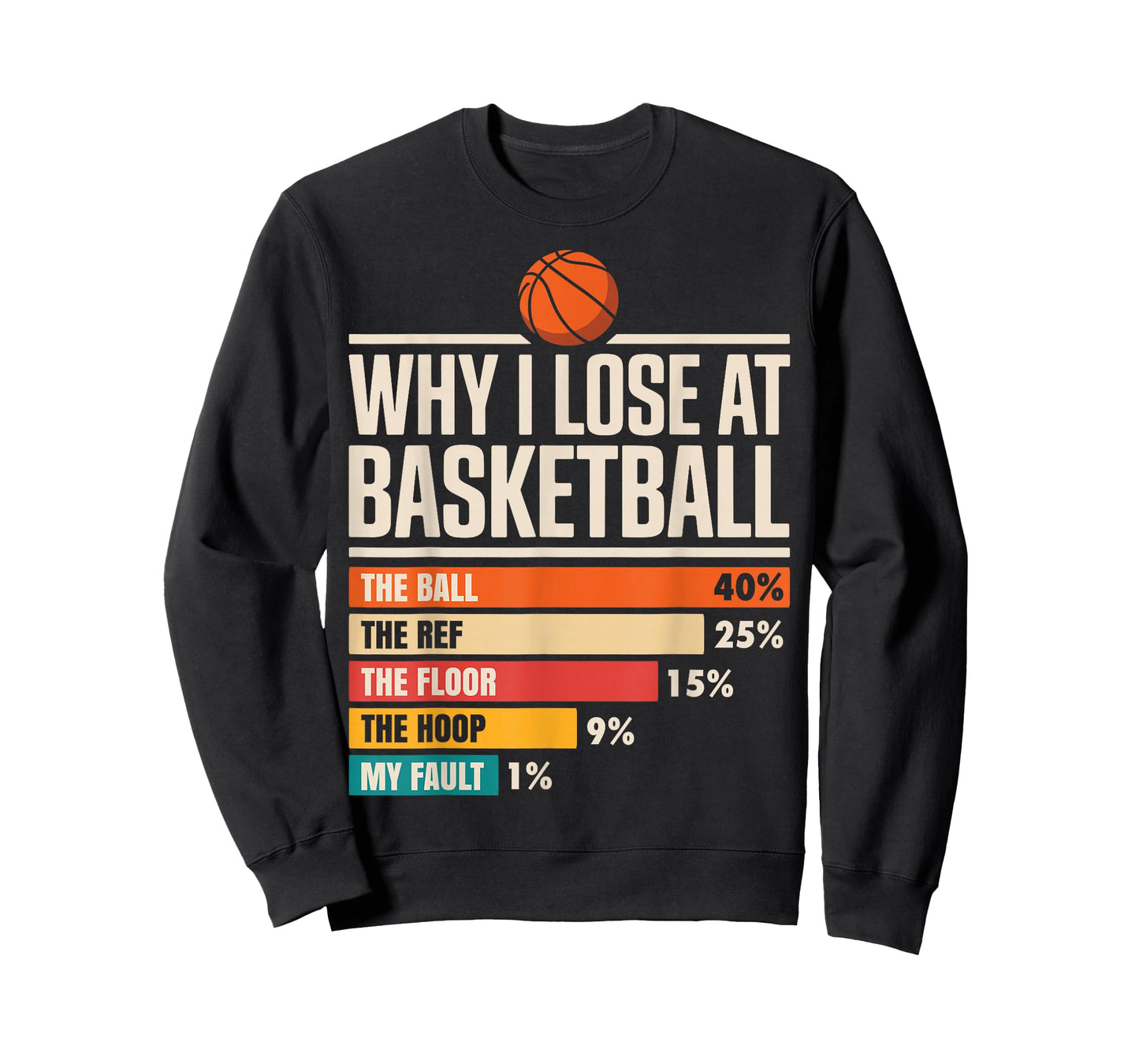 Why I Always Miss Funny Chart Basketball Hoop T-Shirt