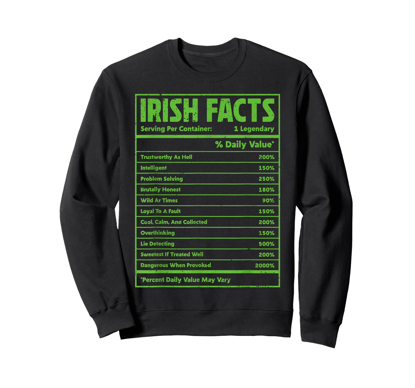 Funny Irish Facts Ireland Pride St. Patrick's Day Boys Girls T-Shirt
