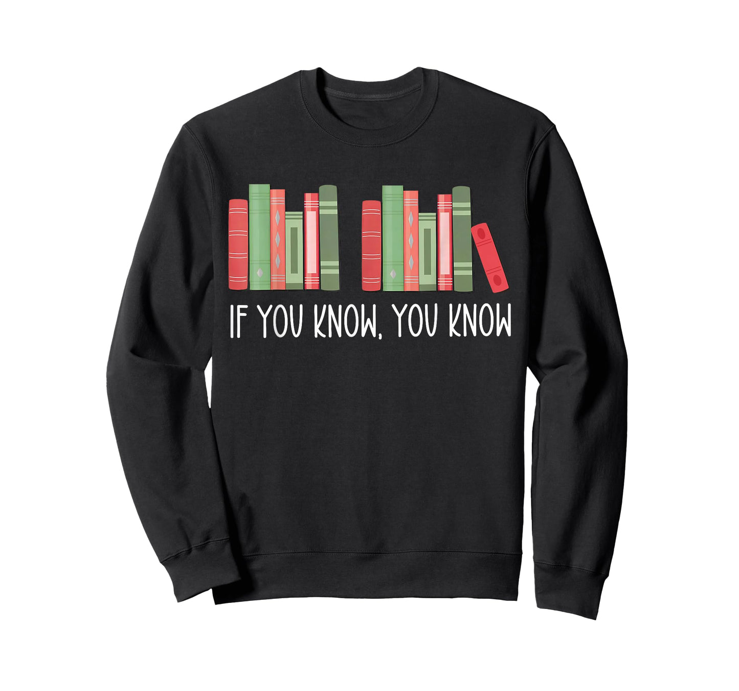 Funny If You Know You Know 6 7 Reading Books Merry Christmas T-Shirt