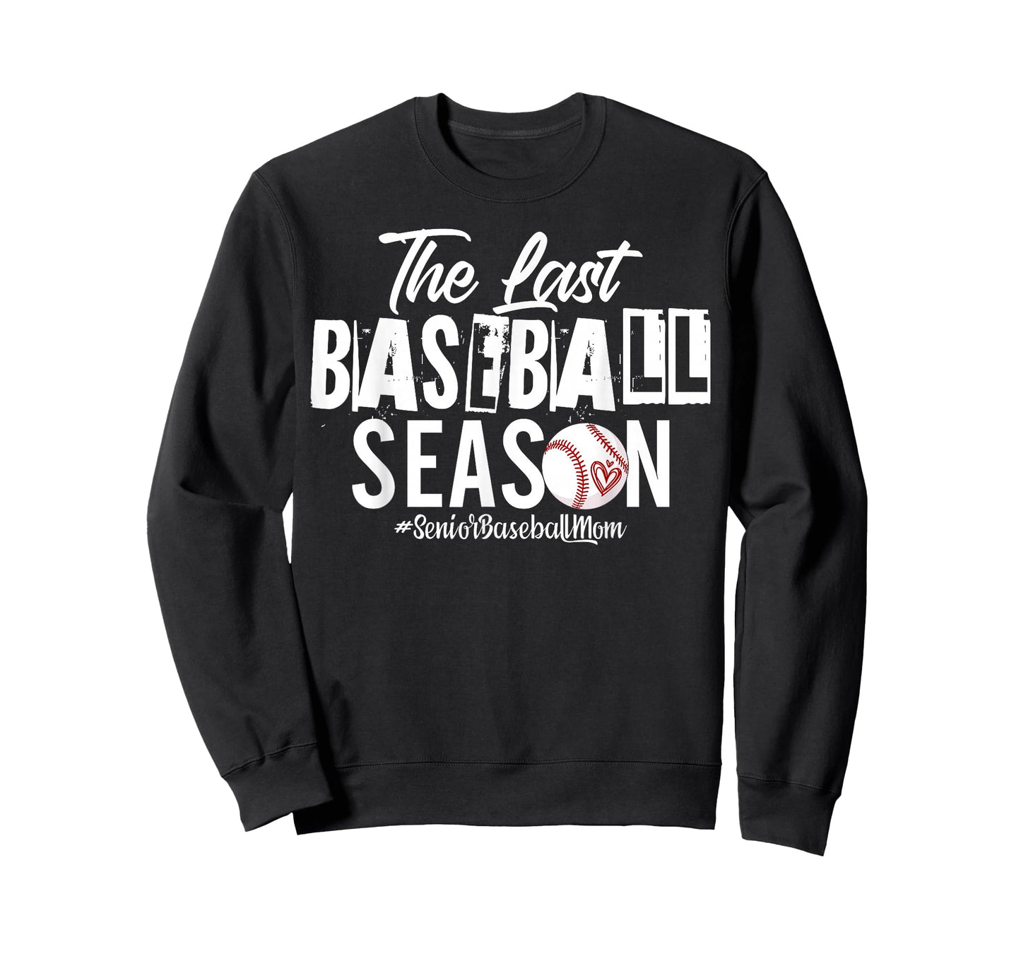 Retro The Last Baseball Season Senior Baseball Mom Ball Mama T-Shirt