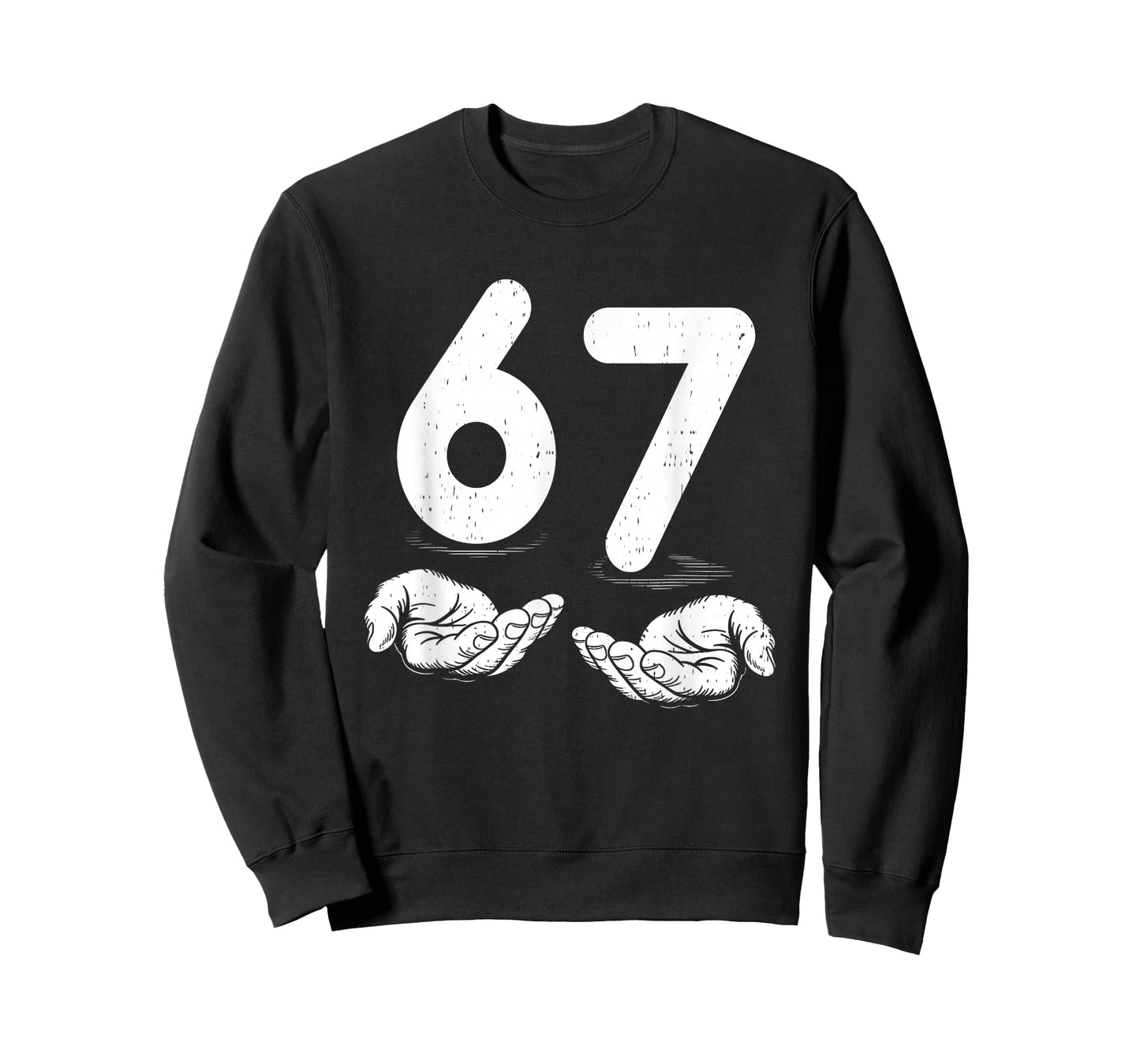 Funny Six Seven 6 7 Meme Gen Alpha Slang 6 7 Hands T-Shirt