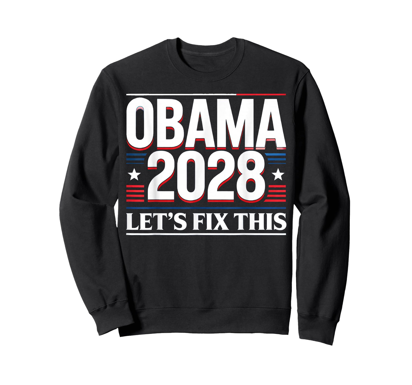 President Barack Obama 2028 Portrait Patriotic Democrat USA T-Shirt
