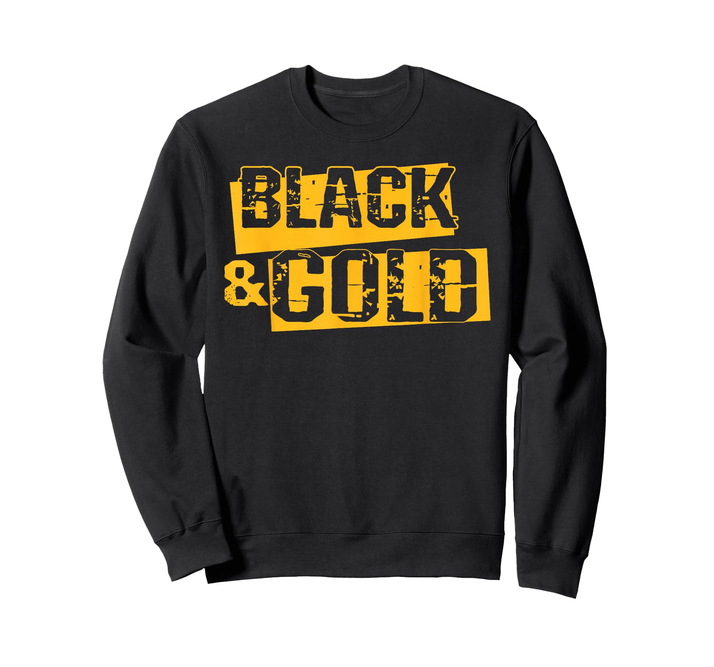 Black & Gold Game Day Team Spirit High School Football Fan T-Shirt