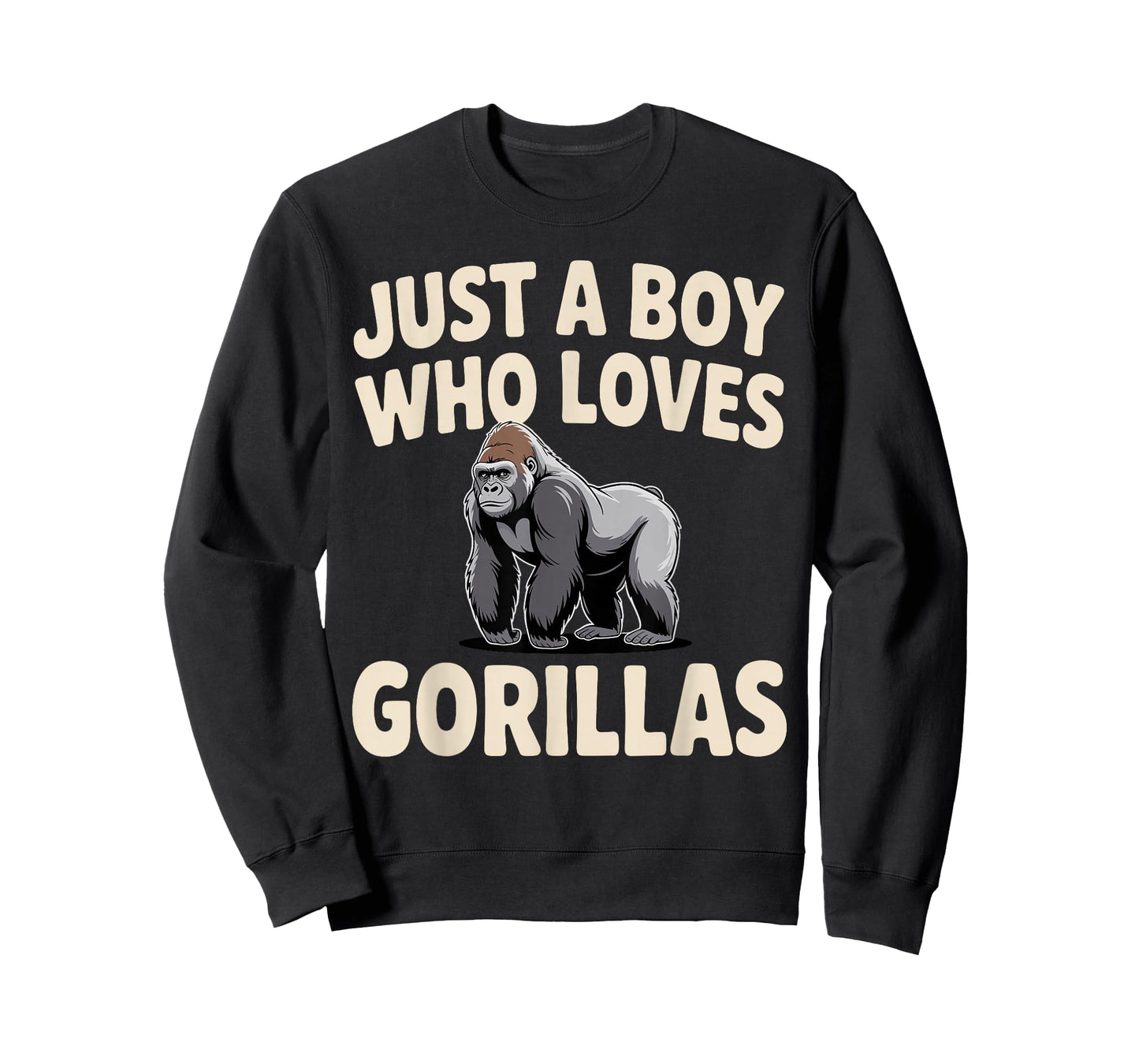 Gorilla Art for Boys Men Kids Ape Zoo Animal Gorilla Lover T-Shirt