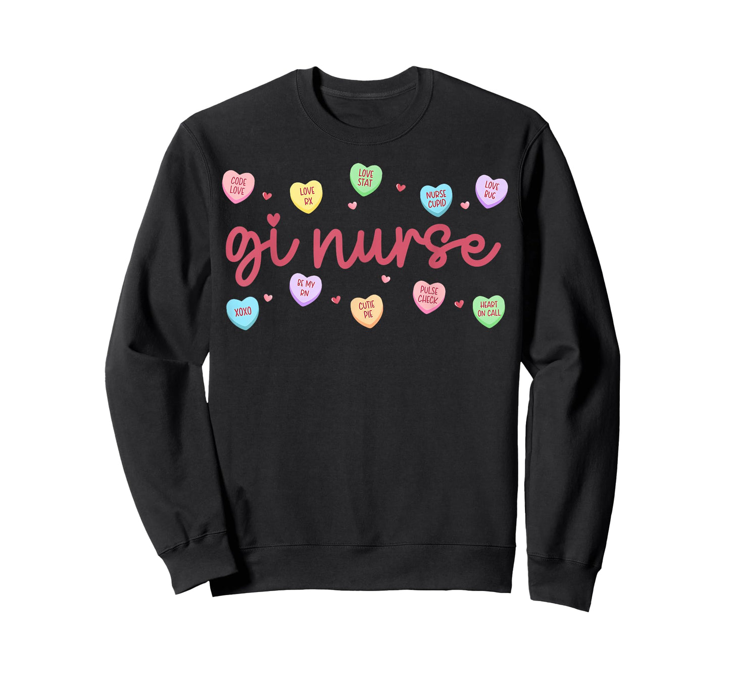 GI Nurse Valentines Day Conversation Heart Gastrointestinal T-Shirt